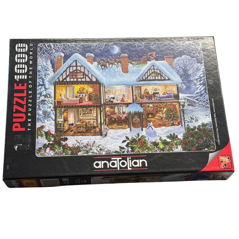 Anatolian Seasons House Steve Crisp 1000 Pcs Christmas Puzzle Complete